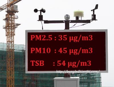 giám sát nồng độ bụi trong không khí